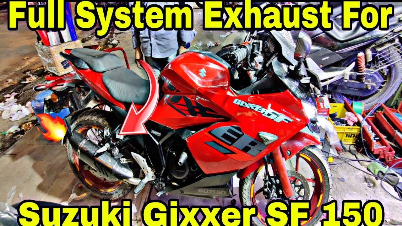 Full System Exhaust for SUZUKI GIXXER SF 150 Full Modification Accessories For Gixxer SF 150