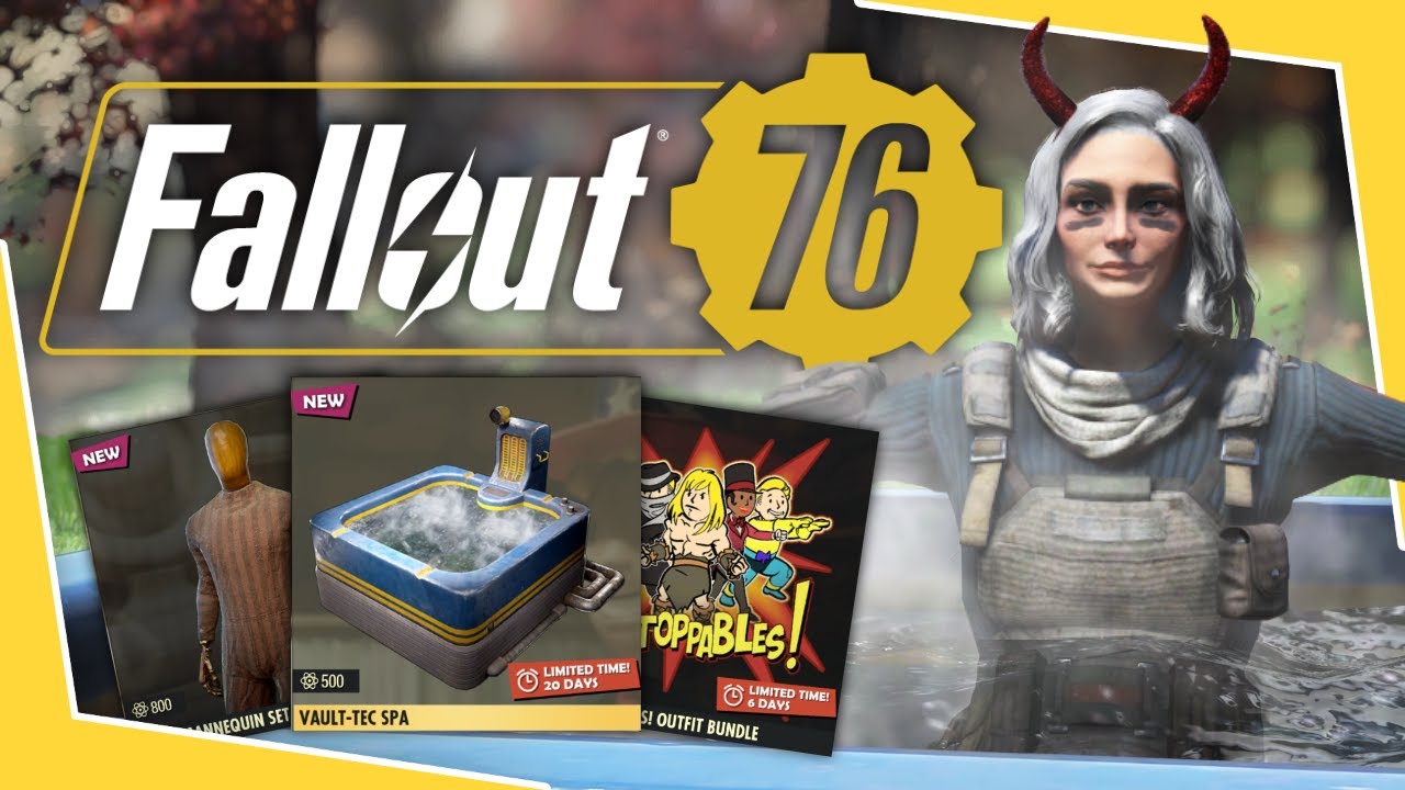 Fallout 76 - Atomic Shop Update: Vault-Tec Spa, Mannequin Set & More!