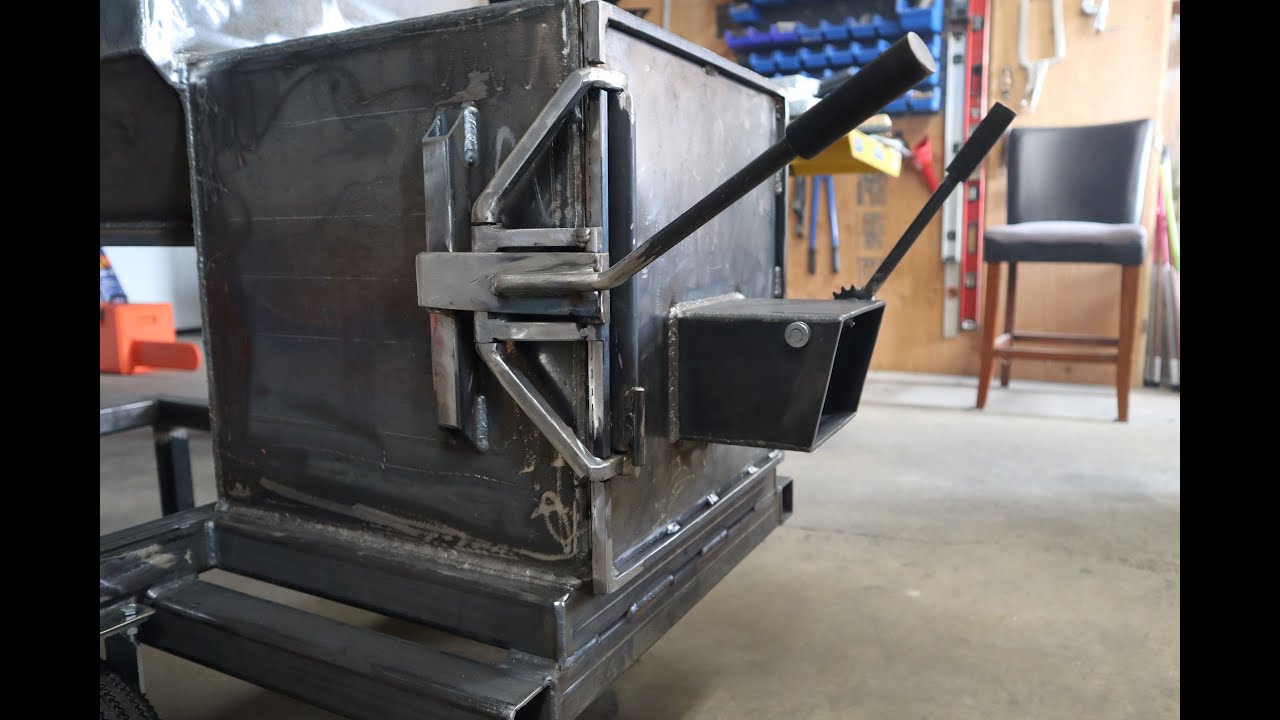 BBQ Smoker - Firebox Intake & Custom Latch Build