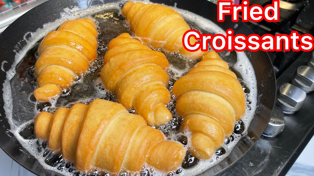 How To Make FRIED CROISSANTS / Easy And Delicious