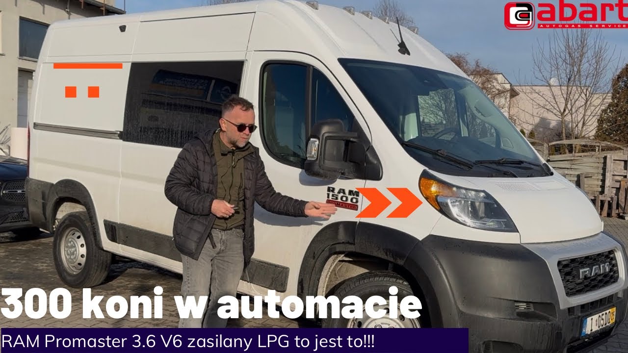 Bus po nowemu czyli Ram Promaster 3.6 V6 z gazem po montażu w @AbartAutoGazSerwis 