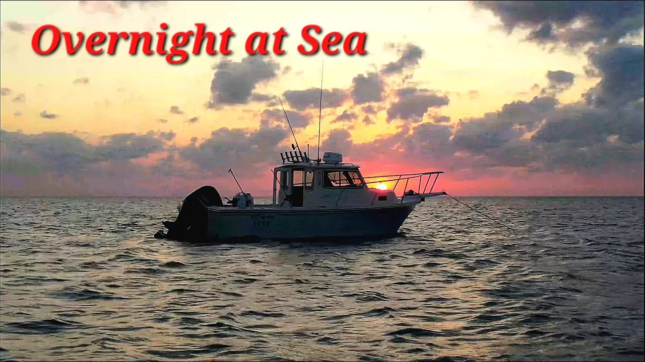 Overnight in a Remote place in Bahamas West End in a Small Crooked Pilothouse Boat
