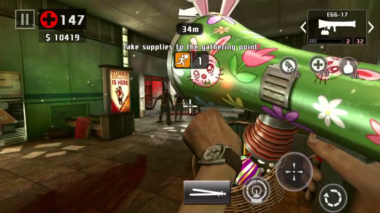 Dead trigger 2 supply run gameplay iPhone 8 Plus