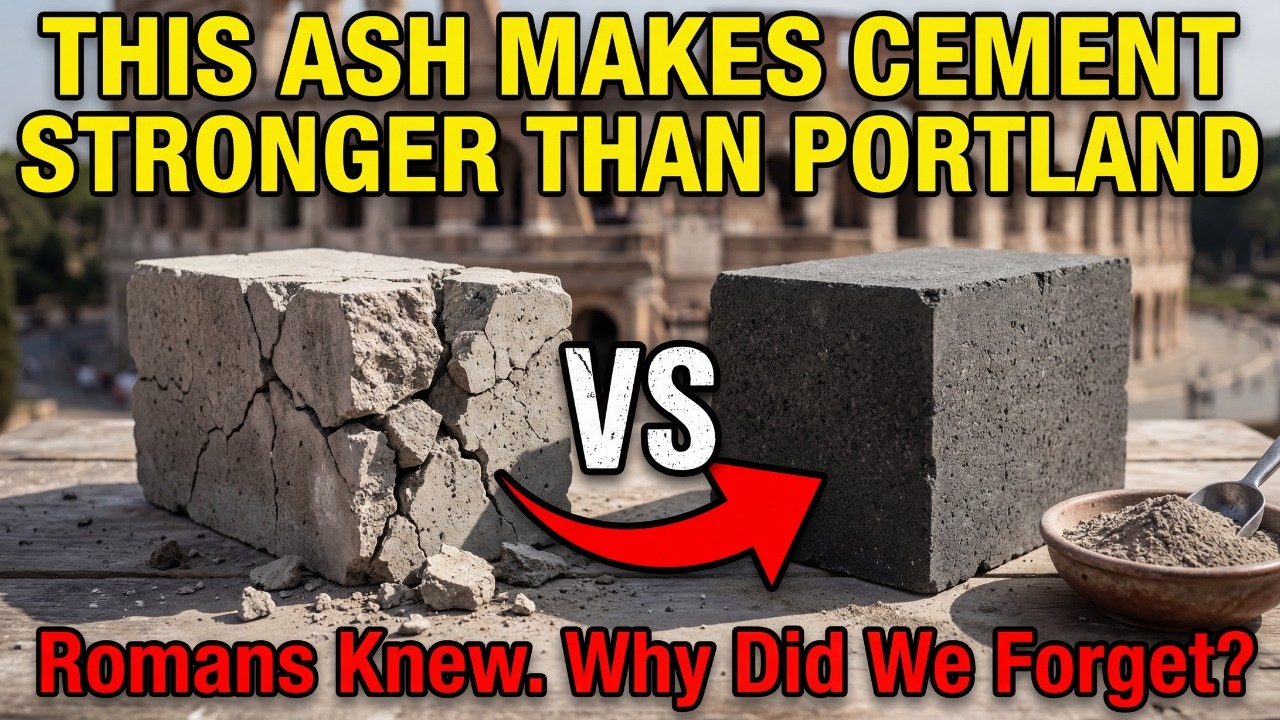 This Ash Makes Cement Stronger Than Portland. Romans Knew. Why Did We Forget?
