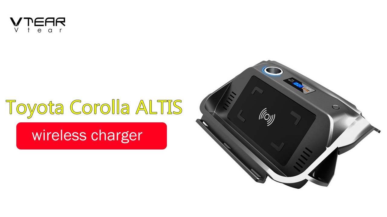 Car Qi Wireless Charger For Toyota Corolla ALTIS 2019-2023 Accessories 15w Fast Phone Holder Plate