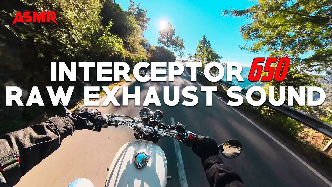 INTERCEPTOR 650 RAW EXHAUST SOUND ASMR | BIKE RIDE IN HILLS