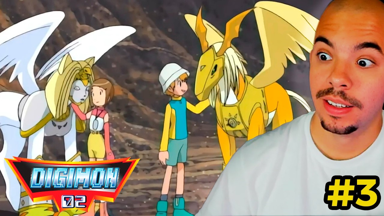 ¡NEFERTIMON y PEGASUSMON!🔥REACCION DIGIMON 02 EN LATINO PRIMERA VEZ | EP3