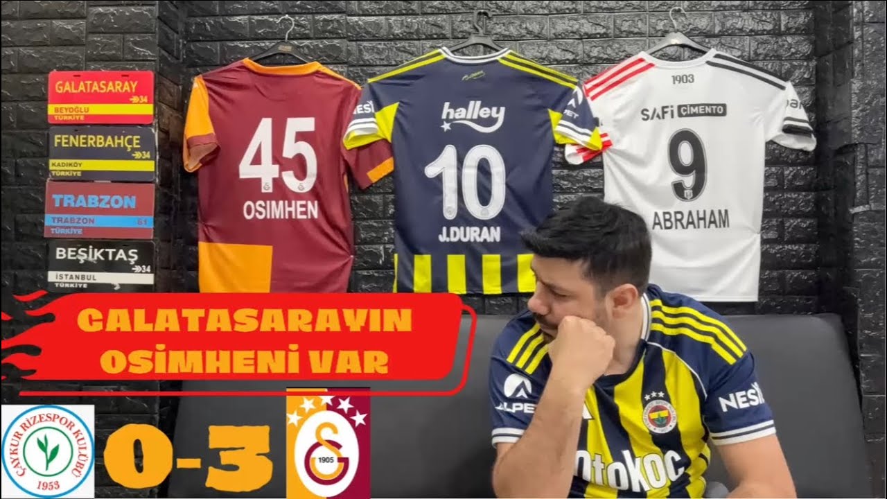 FANATİK FENERBAHÇELİ RİZESPOR GALATASRARAY MAÇI İZLERSE