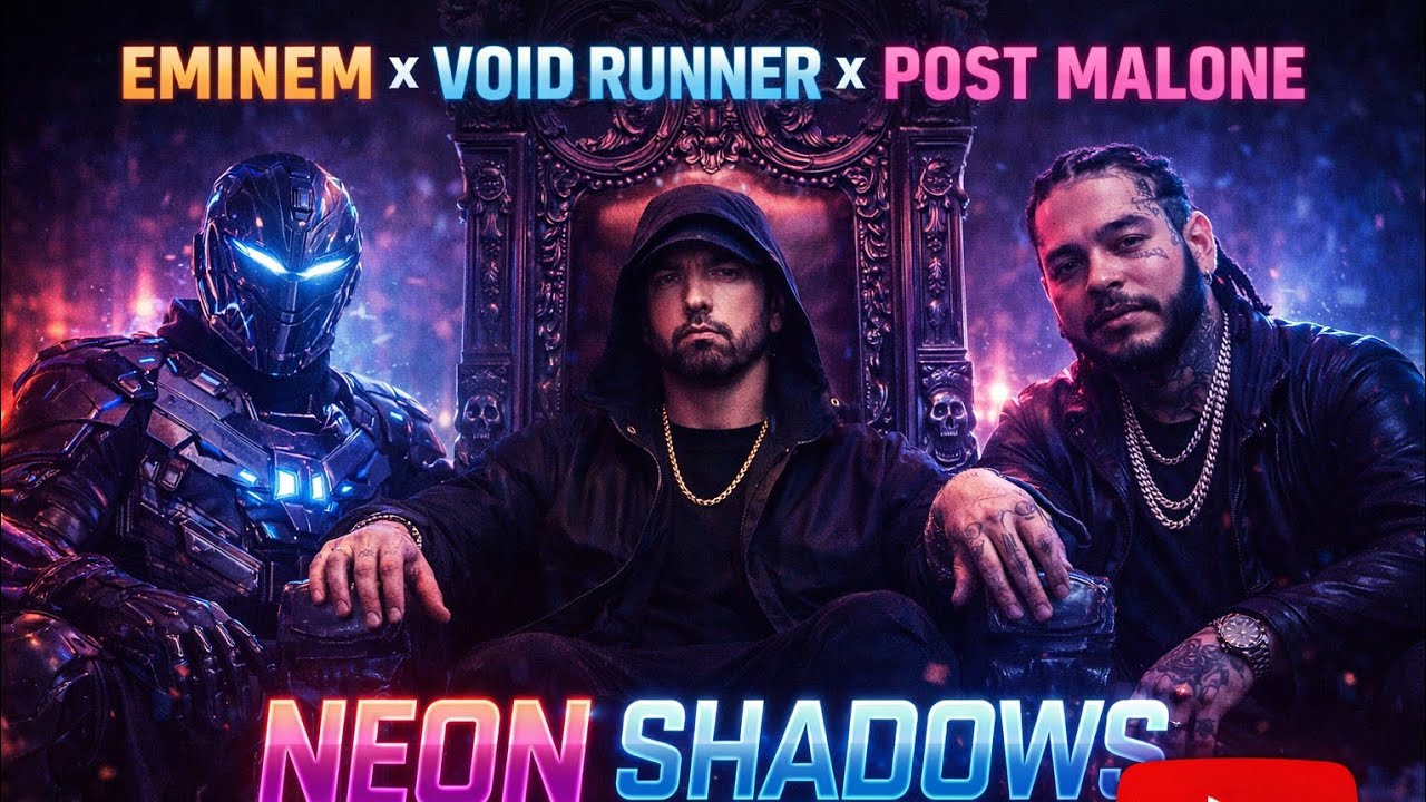 “Neon Shadows” Eminem, & Void Runner & Post Malone,