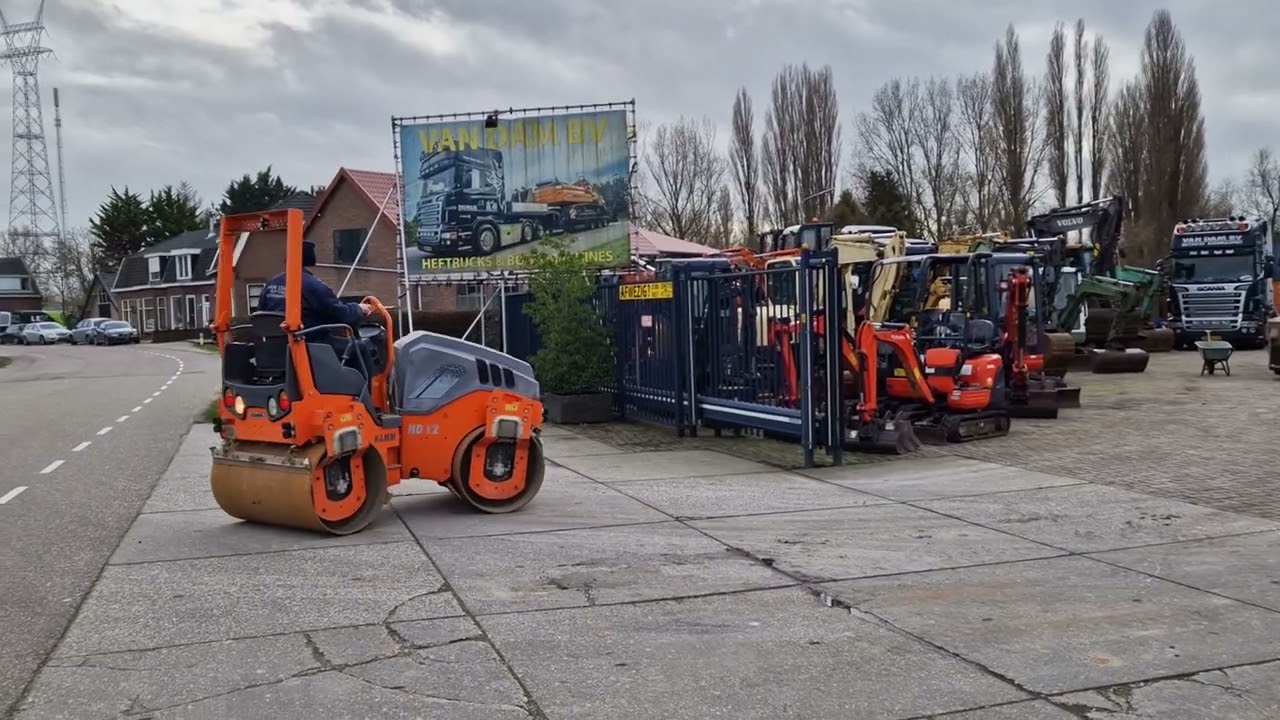 Hamm HD12 VV tandemwals, 2015, 1329 uur, vibrerend met watersproeisysteem