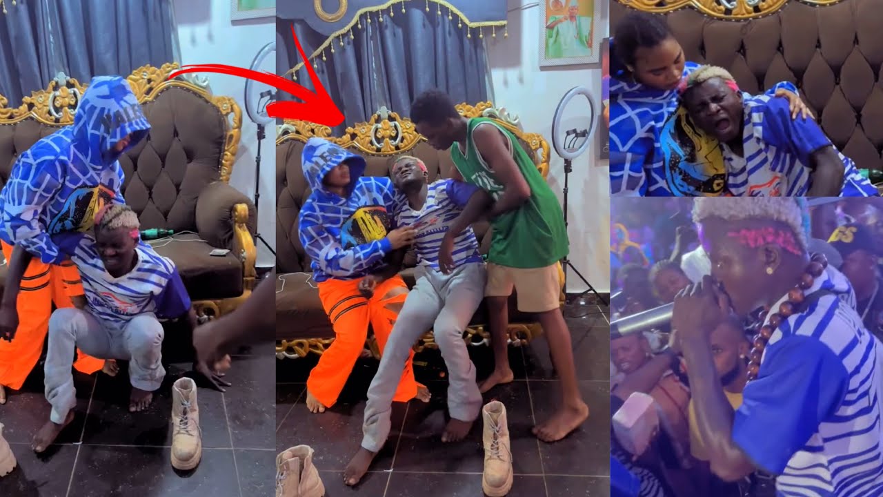 Portable in Tears as Street Boys Beat him and his Boys in Lagos Collect his Phones and Gold Chains