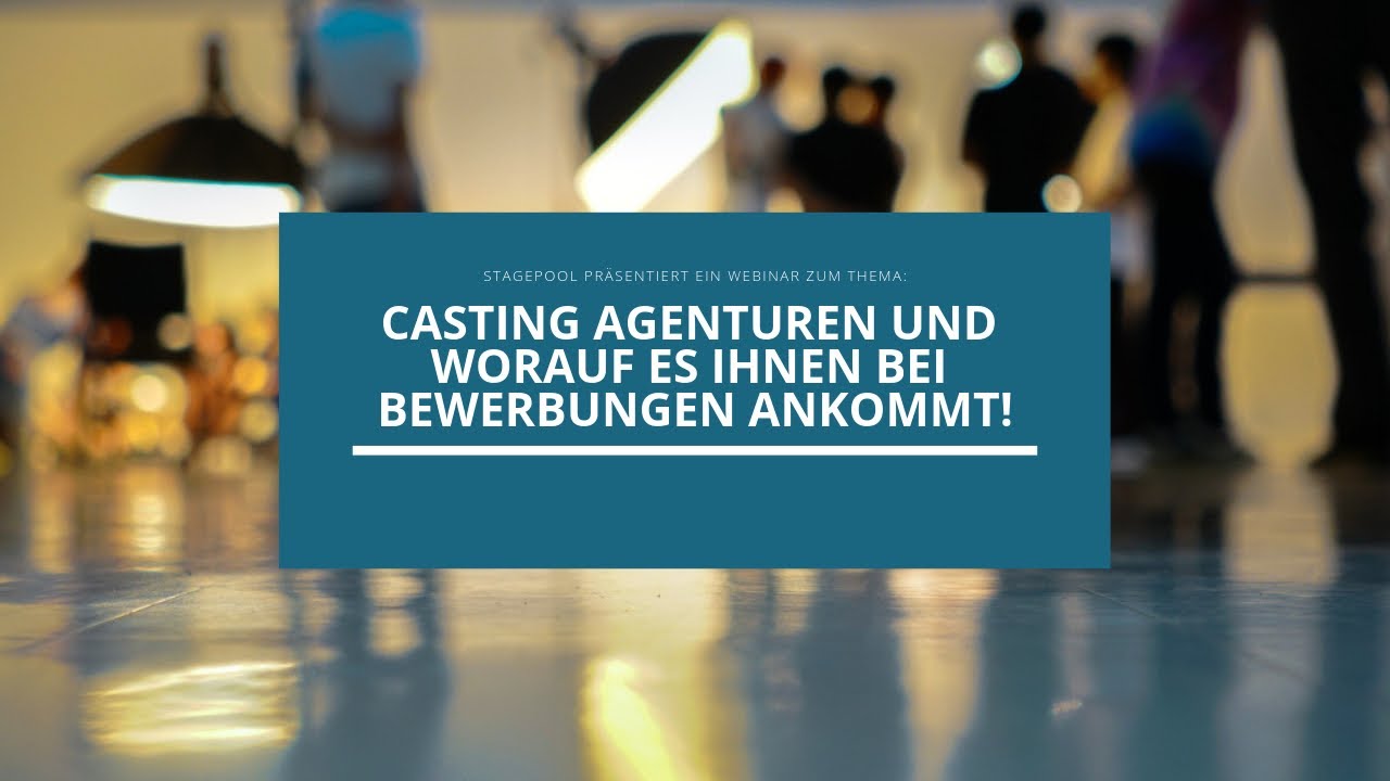Casting Agenturen Und Worauf Es Ihnen Bei Bewerbungen Ankommt