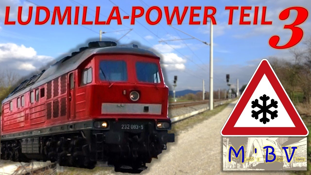 Ludmilla-Power in Franken – Teil 3! Güterzüge mit BR 232/233 im fränkischen „Winter Wonderland“