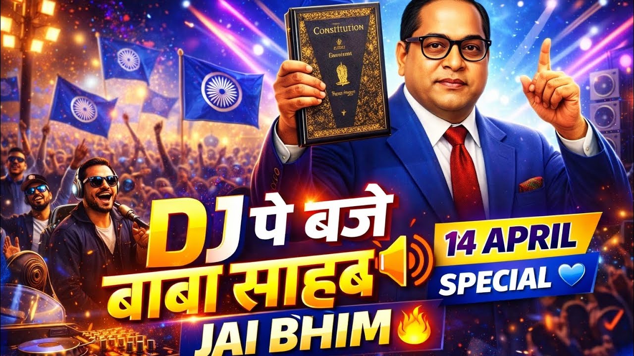 DJ पे बजे बाबा साहब का नाम 🔊 | Ambedkar Jayanti DJ Song 2026 | Jai Bhim 💙🇪🇺 ambedkarwadi voice 