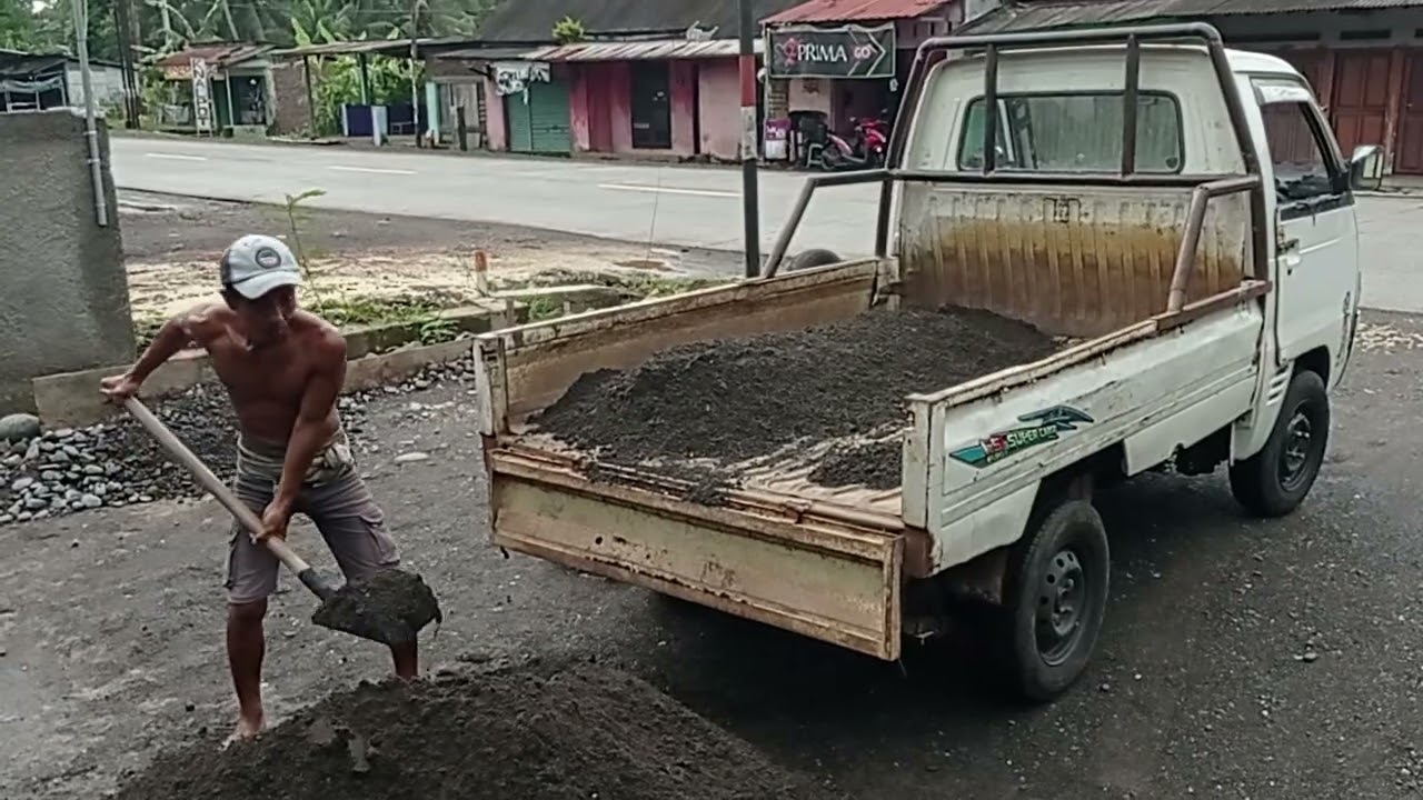 Proses muat pasir