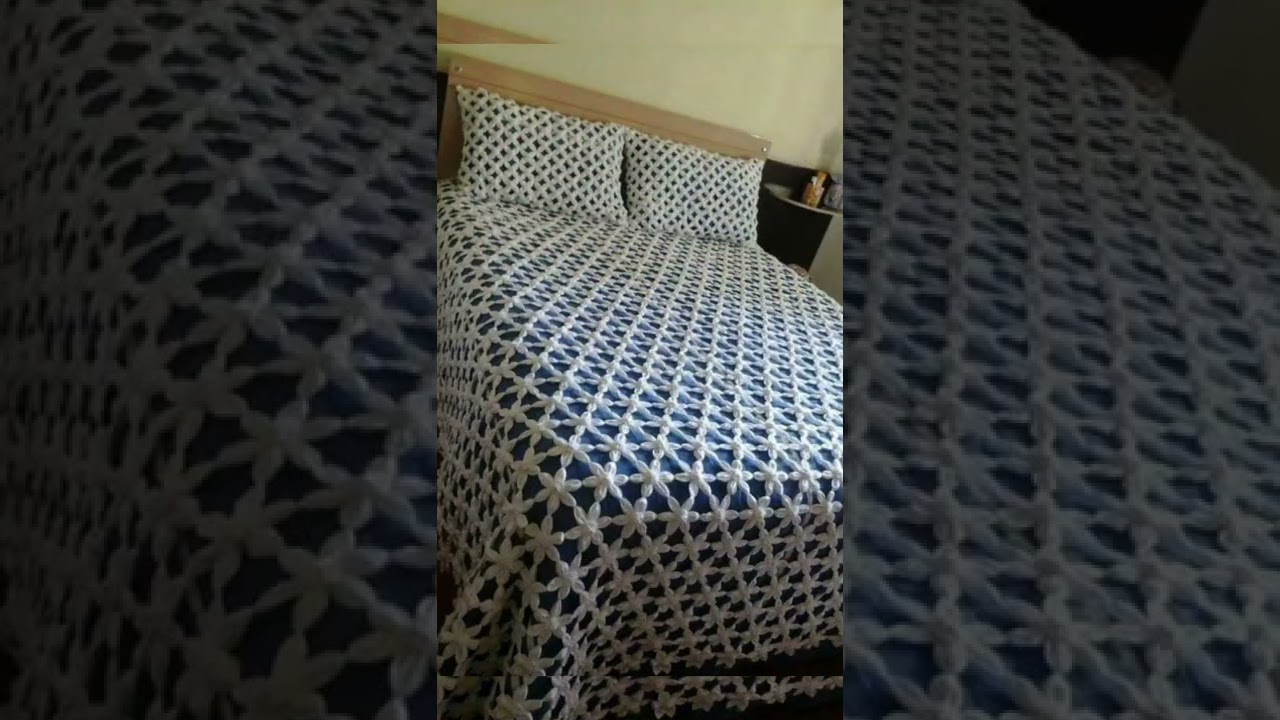 Amazing crochet bed sheets #shorts #crochet #bedsheets #amazing #pakcreativechannel #viralshorts
