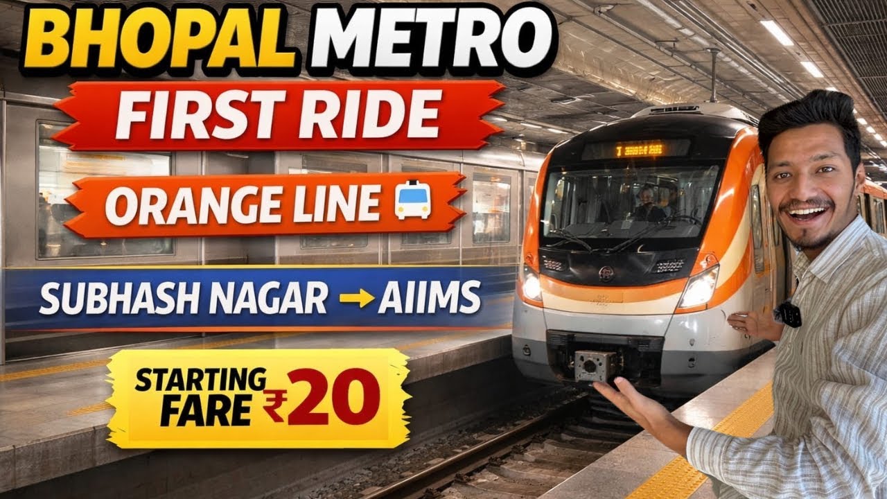Bhopal metro first ride 😍😍 | full detail video