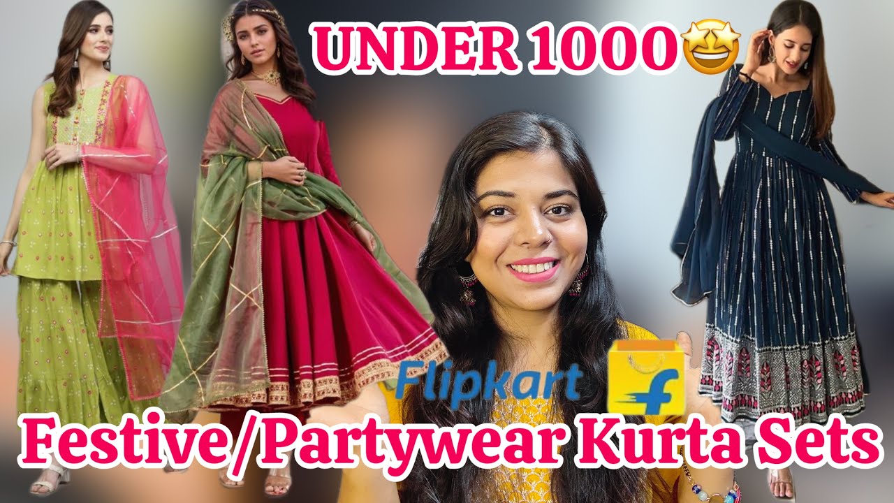 Festive/Partywear Kurta Sets Haul | UNDER 1000🤯🤩| Flipkarthaul