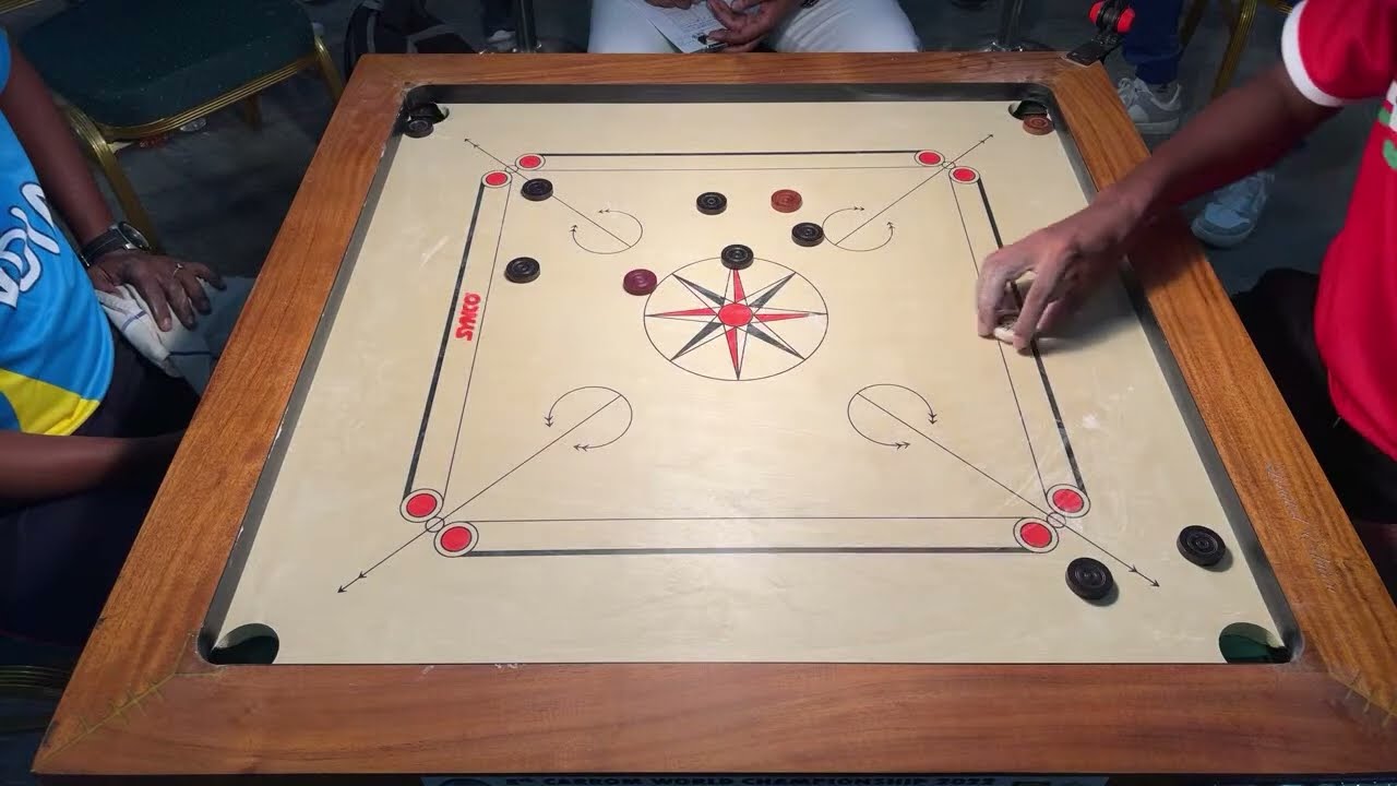8th World Carrom Championship-MTC-Semifinals-Maldives vs. India- Ismail Azmeen vs. Abdul Rahman