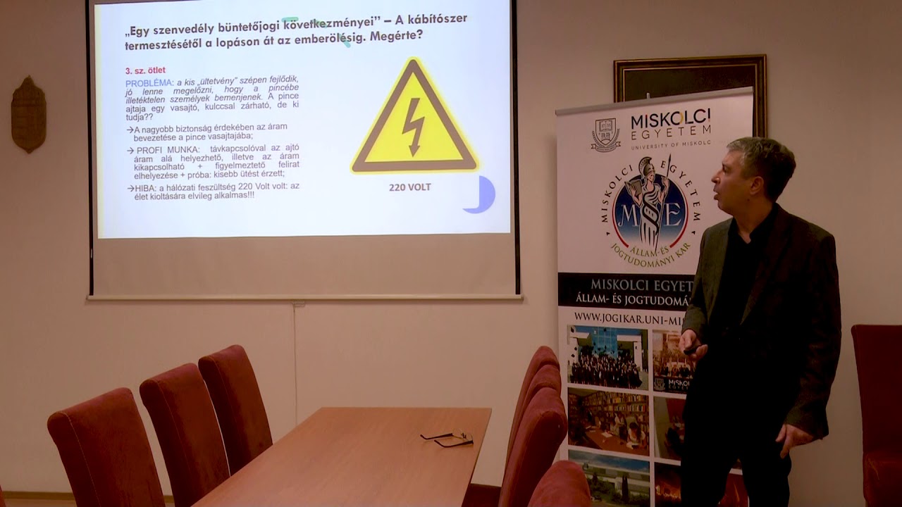 Büntetőjogi előadás (ME ÁJK Beiskolázási program 2020/21)
