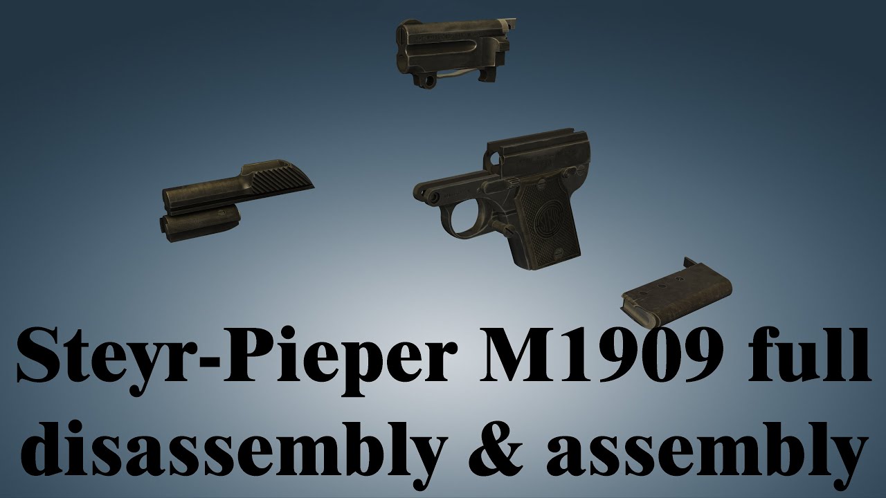 Steyr-Pieper M1909: full disassembly & assembly | World of Guns