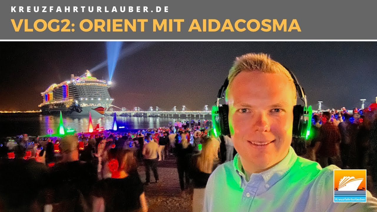 Die coolste Silent Party am Strand von Sir Bani Yas? Angelegt am Privatstrand! VLOG2 Orient mit AIDA