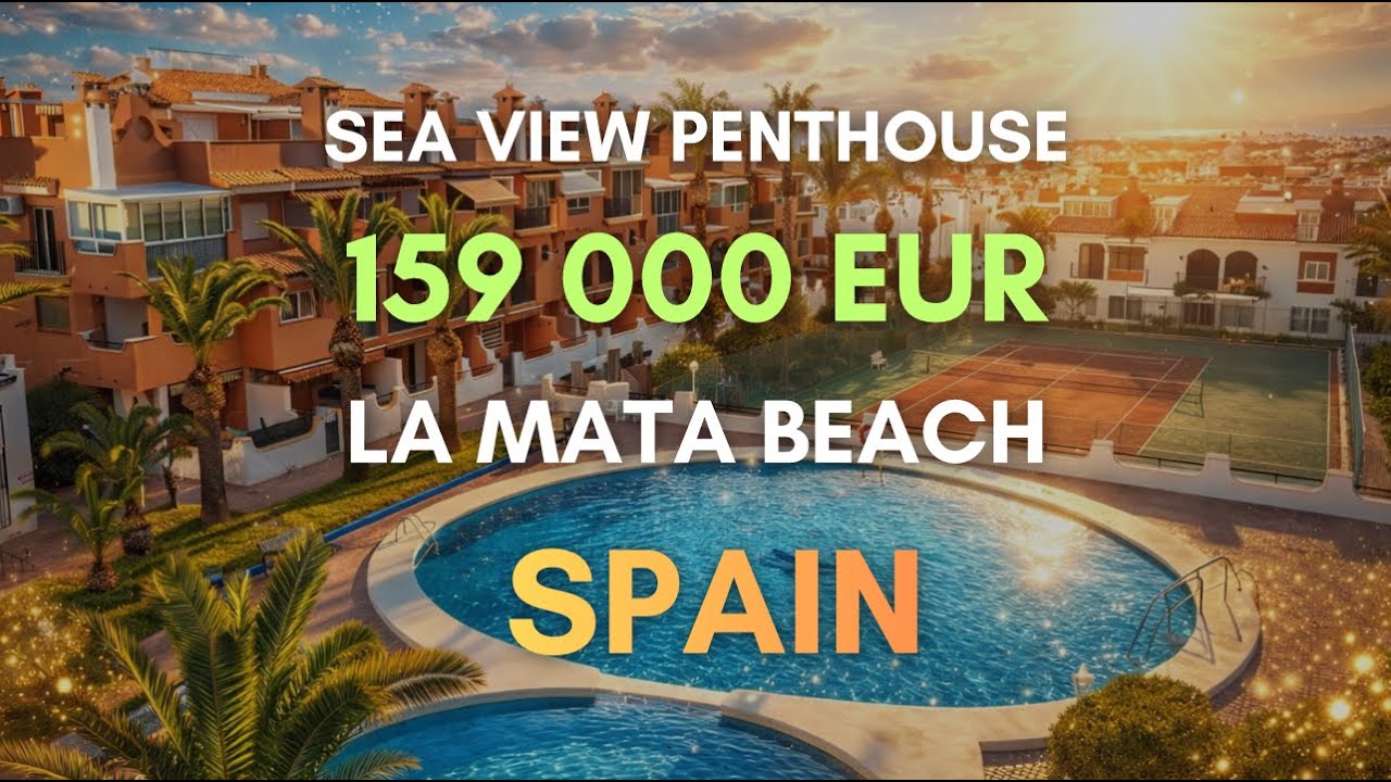 Property in Spain for Sale: Top Floor Apartment with Sea View in La Mata | €159,000