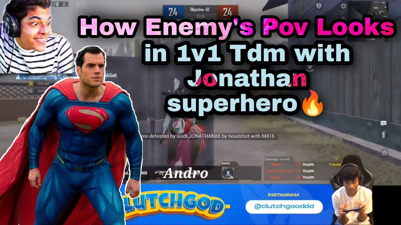 😱How Enemy's Pov Looks Like 1v1 Tdm With Jonathan 🔥😱 | Jonathan vs Clutchgod 1v1 Tdm Match 💦🔥