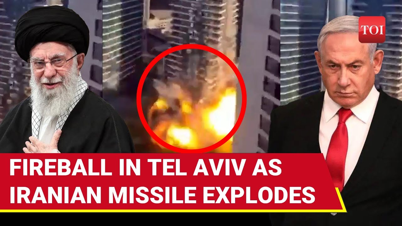 Huge FIREBALL As Iranian Missile Dodges Iron Dome, Explodes In Between Tel Aviv Skyscrapers