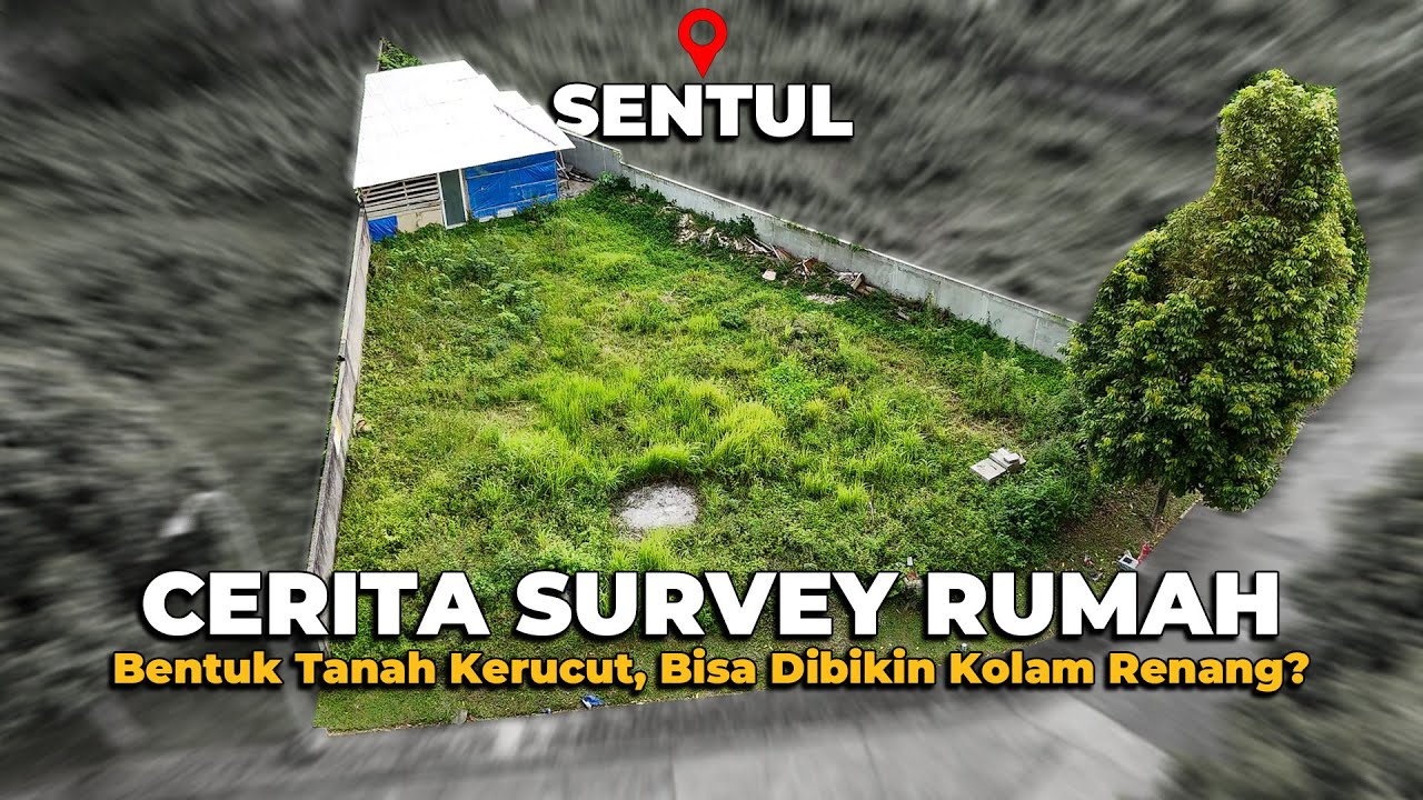 BANGUN VILA DI SENTUL DI TANAH BERBENTUK KERUCUT
