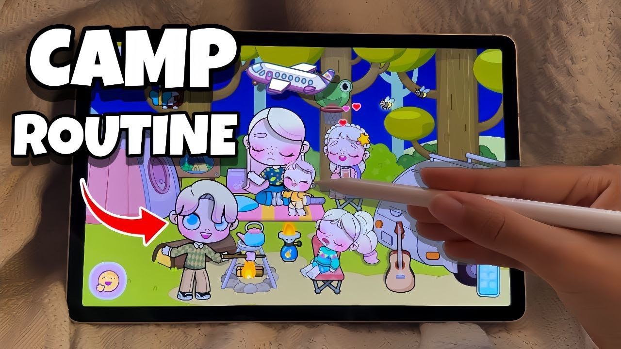 ASMR ROTINA DA NOITE NO ACAMPAMENTO 😴🏕️ | AVATAR WORLD ROTINAS E HISTÓRIAS