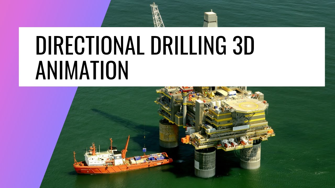 Oil and gas drilling |Directinonal drilling 3D animation