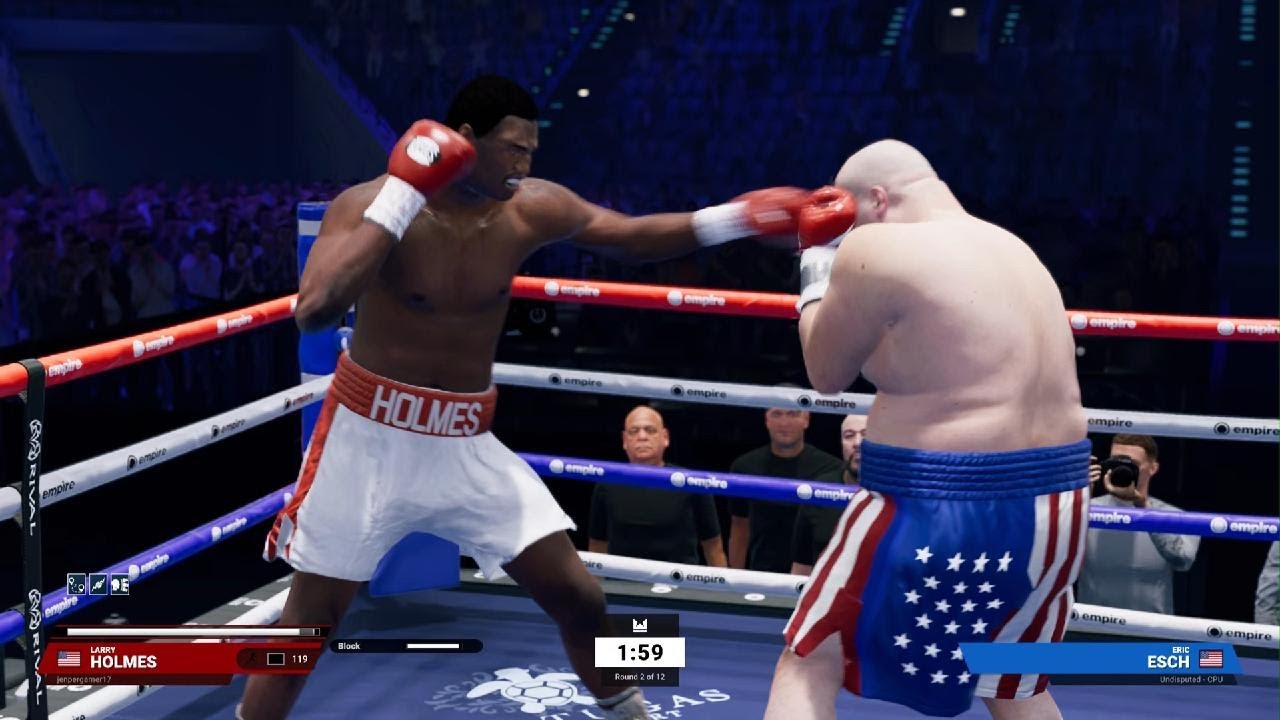 Undisputed_Boxing GAME Larry HOLMES VS Butter Bean  2 FULL FIGHT HD