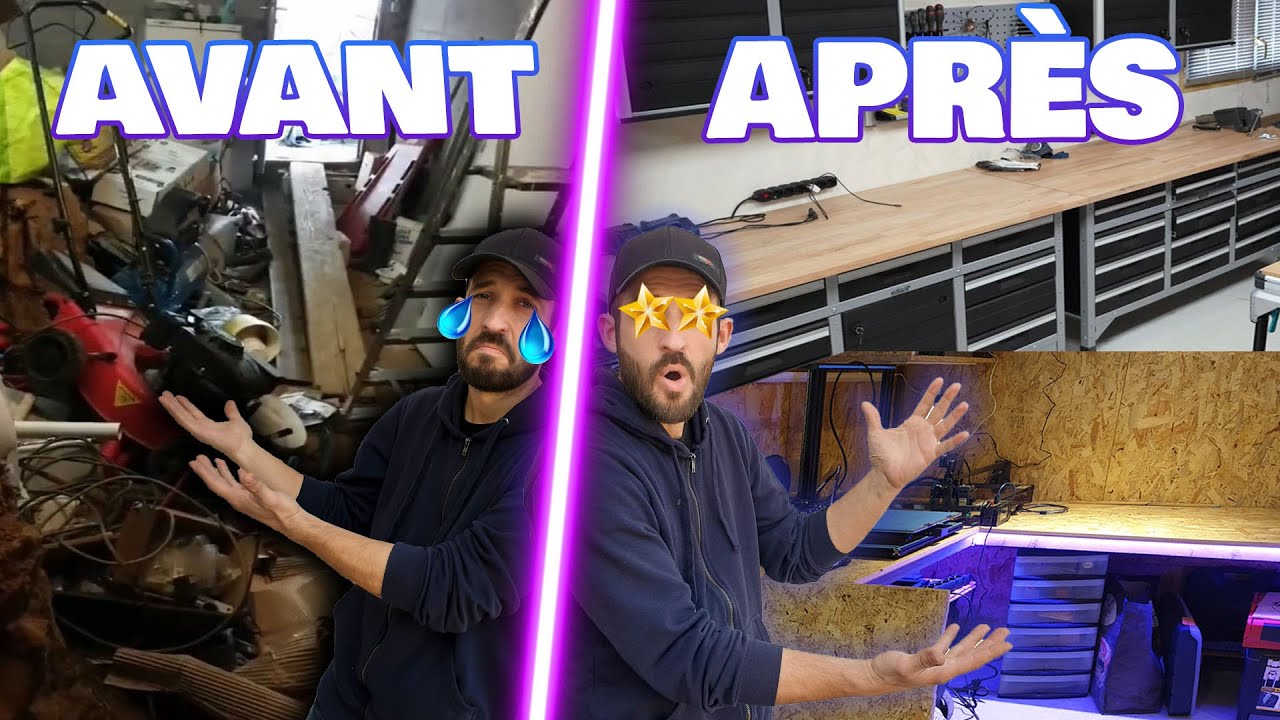 ► JE TRANSFORME UNE CAVE EN SUPER ATELIER !!! ( timelaps )