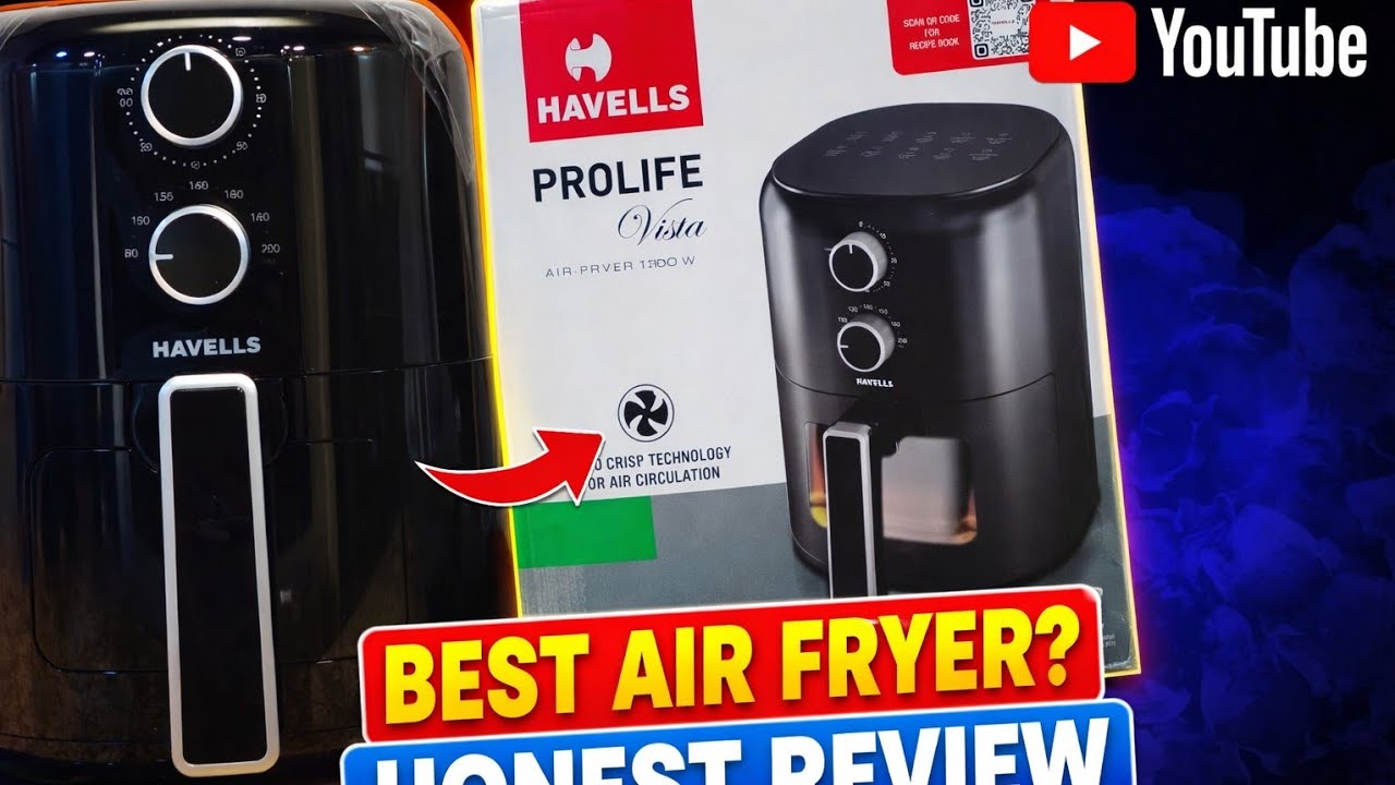 Havells prolife Vista Air fryer 4.2 l / Aero crisp tecnology for air circulation 