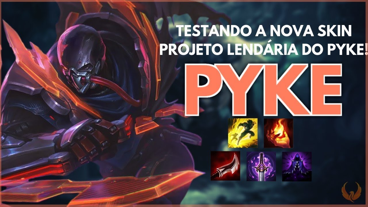 TESTANDO A NOVA SKIN PROJETO LENDÁRIA DO PYKE! - PYKE PROJETO SUPORTE GAMEPLAY [PT-BR]
