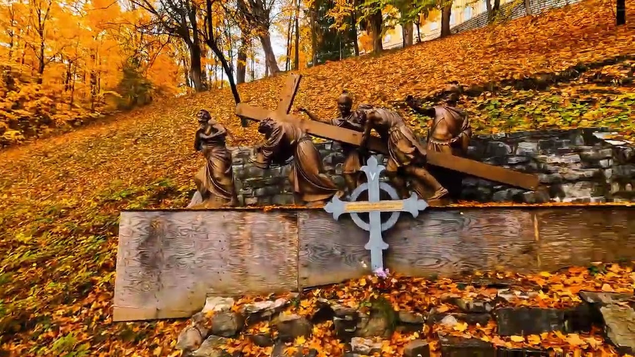 Among Leaves and Silence — The Way of the Cross at Sainte Anne de Beaupré
