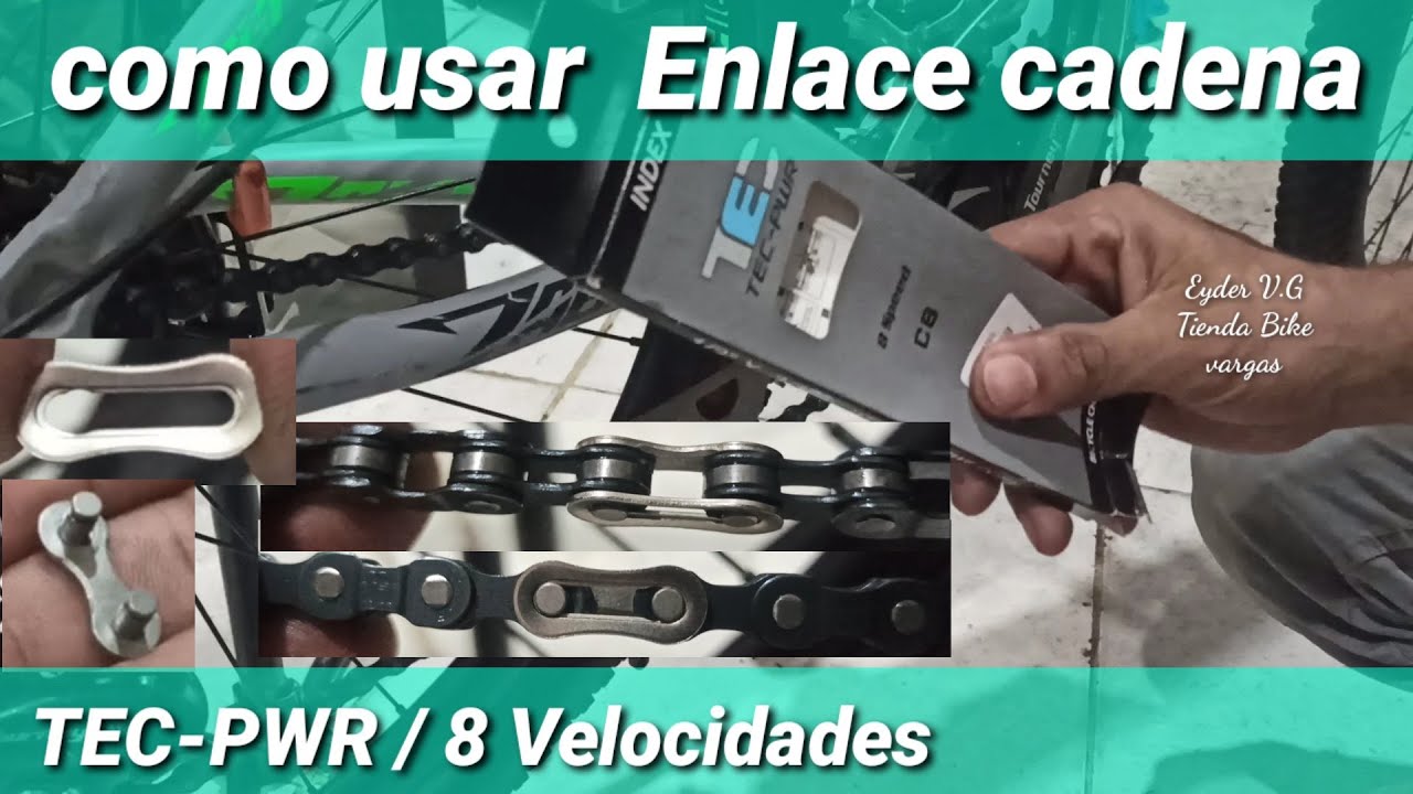 C&oacute;mo usar Enlace cadena TEC-PWR 8 velocidades #bike