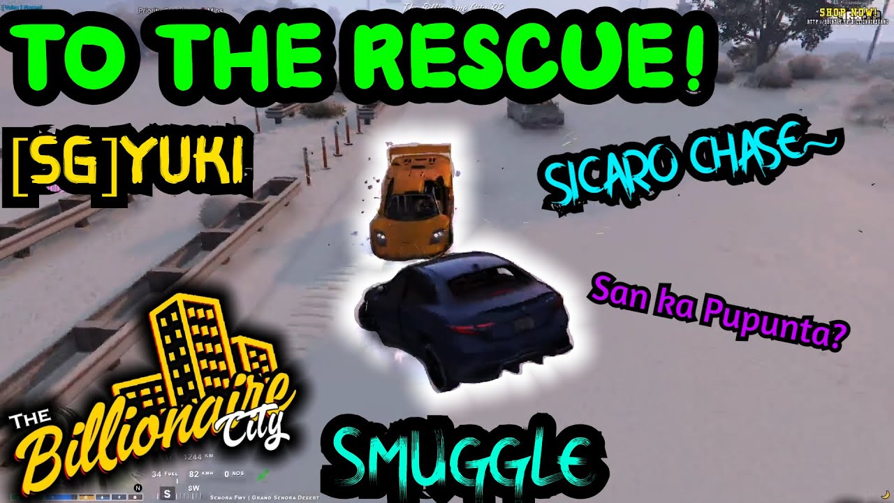 SICARO CHASE! BGxSG COME TO THE RESCUE ~ SG [YUKI] - GTA 5 | Yukihira