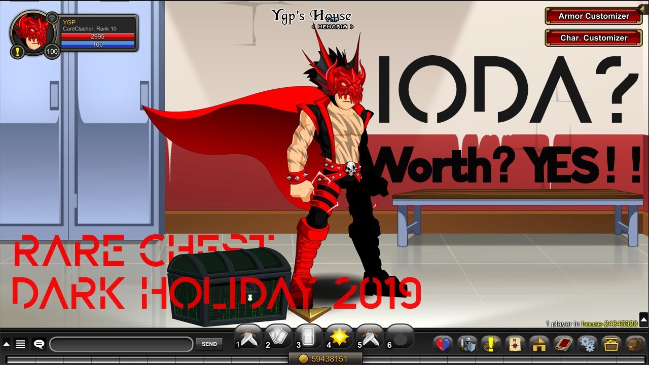 AQW - Preview Rare Dark Holiday Collection Chest 2019 70 Items