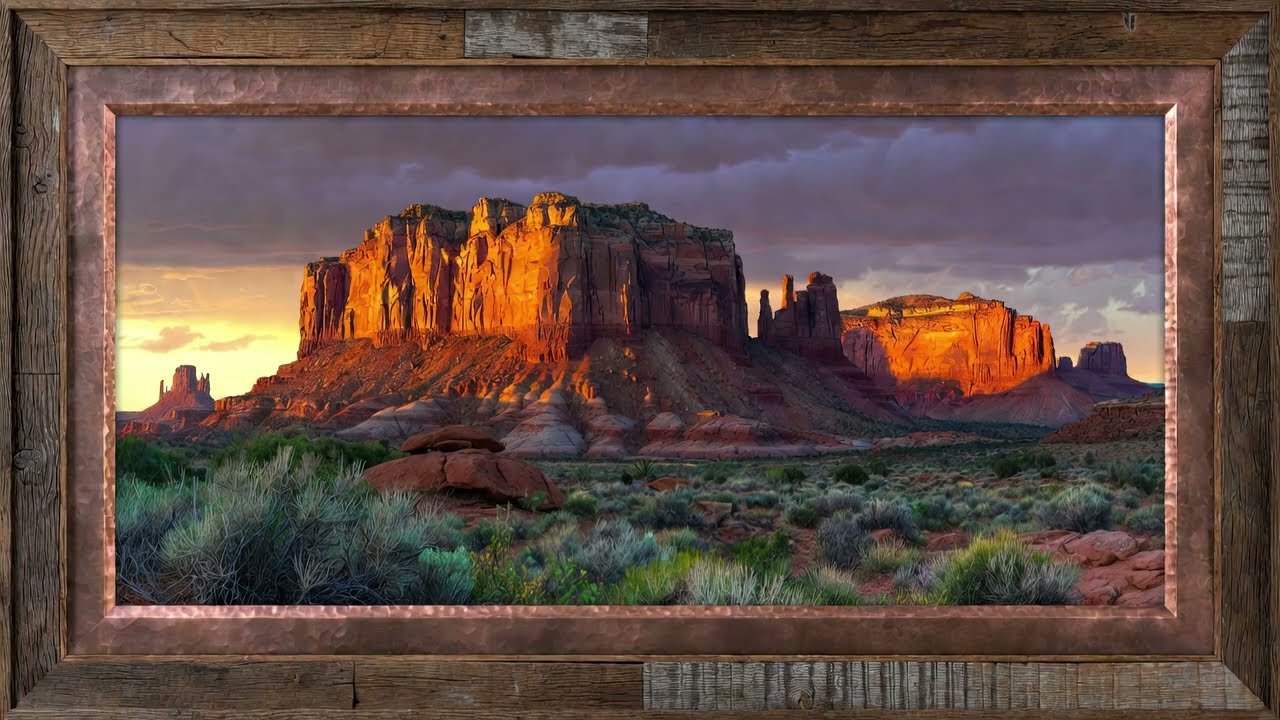 Frame TV Art - Southwest Landscape 4K With Ambient Nature Sounds
