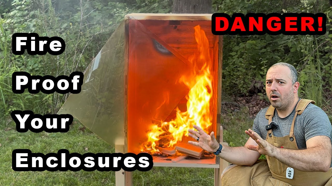Wood Shop Fire Proofing - Testing Fire Retardant Spray & Auto Fire Extinguisher