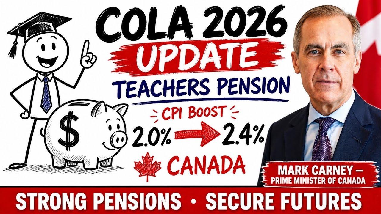 2026 COLA Update Canada Teachers Pension COLA 2026 &mdash; CPI Boost Explained from 2.0% to 2.4%,