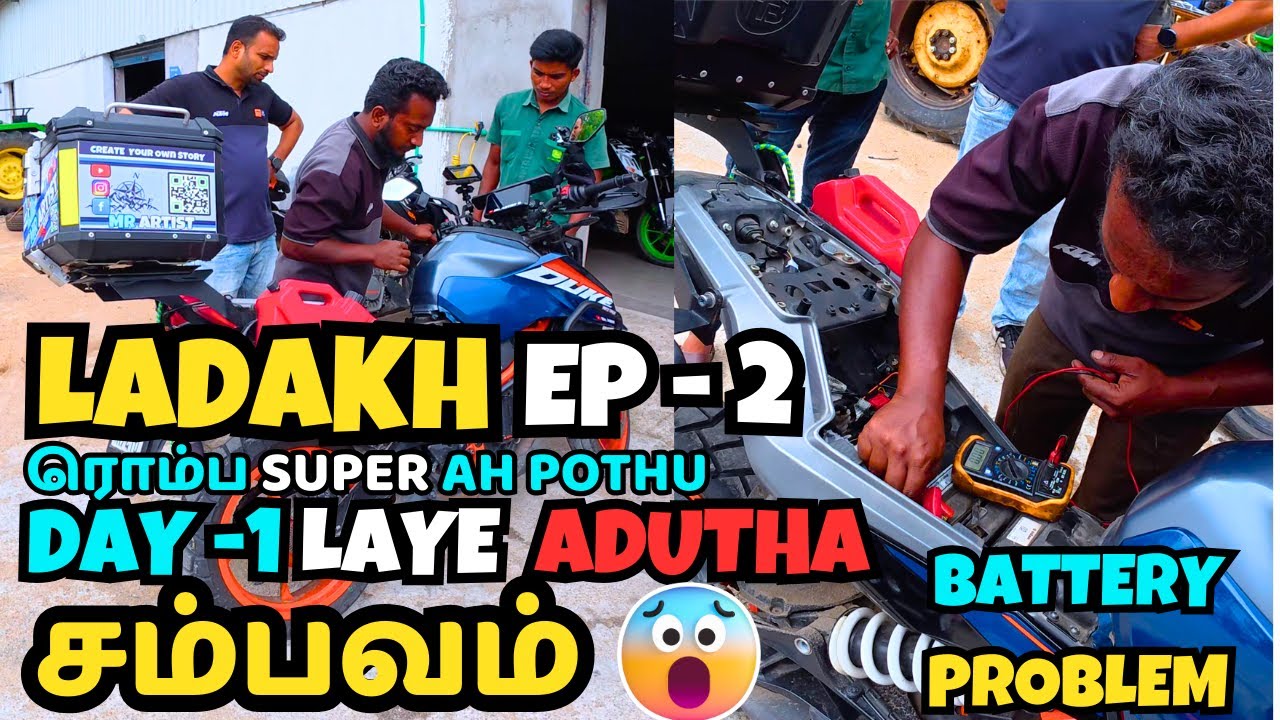 இந்த Ride ல Fulla Ah சம்பவம் தான்😭Ep-2 Chennai To Ladakh Solo Bike Ride💥 #ladakh #duke390 #mrartist 