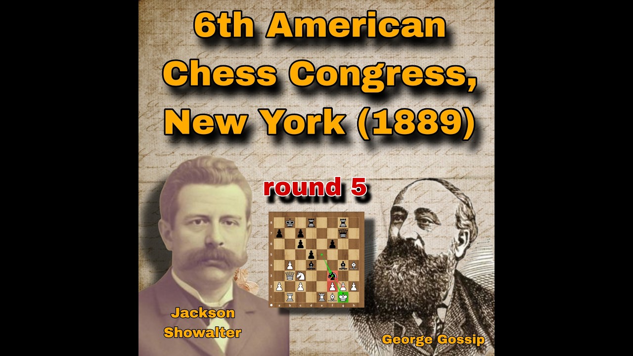 Showalter vs Gossip, 1889 | round 5 | amazing checkmate