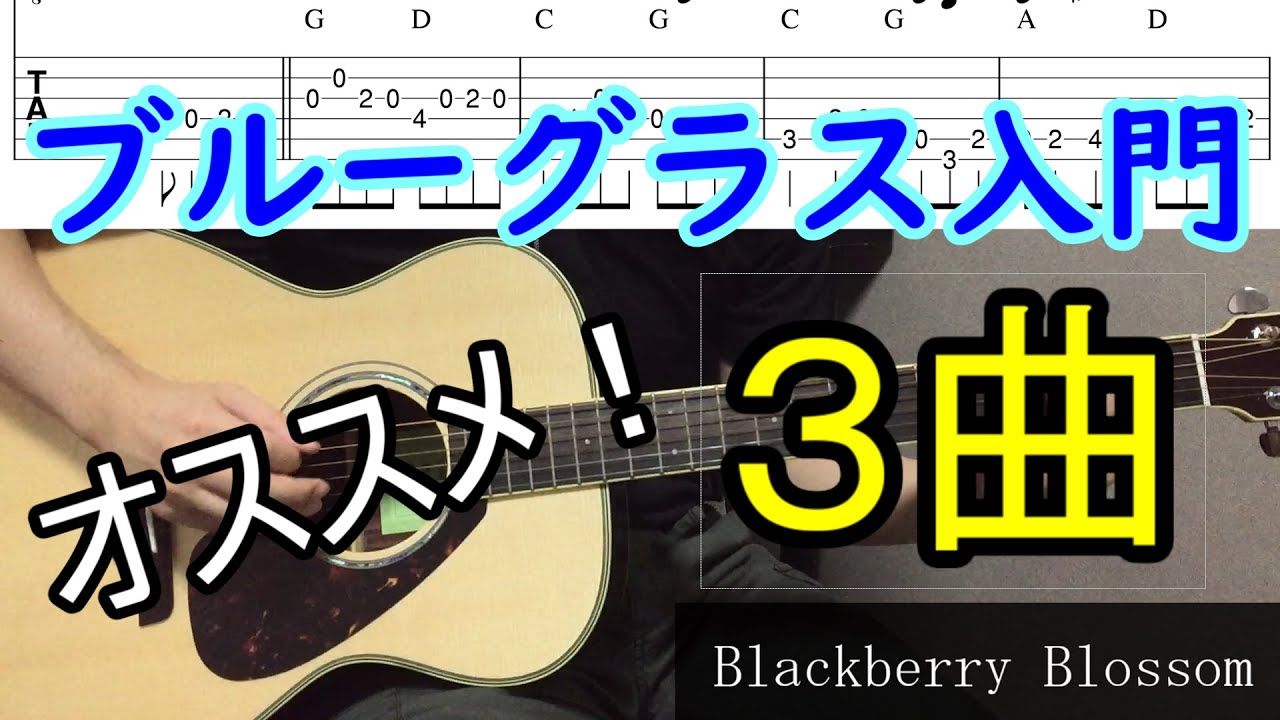 【ブルーグラス入門】ギターで弾こう！オススメの３曲