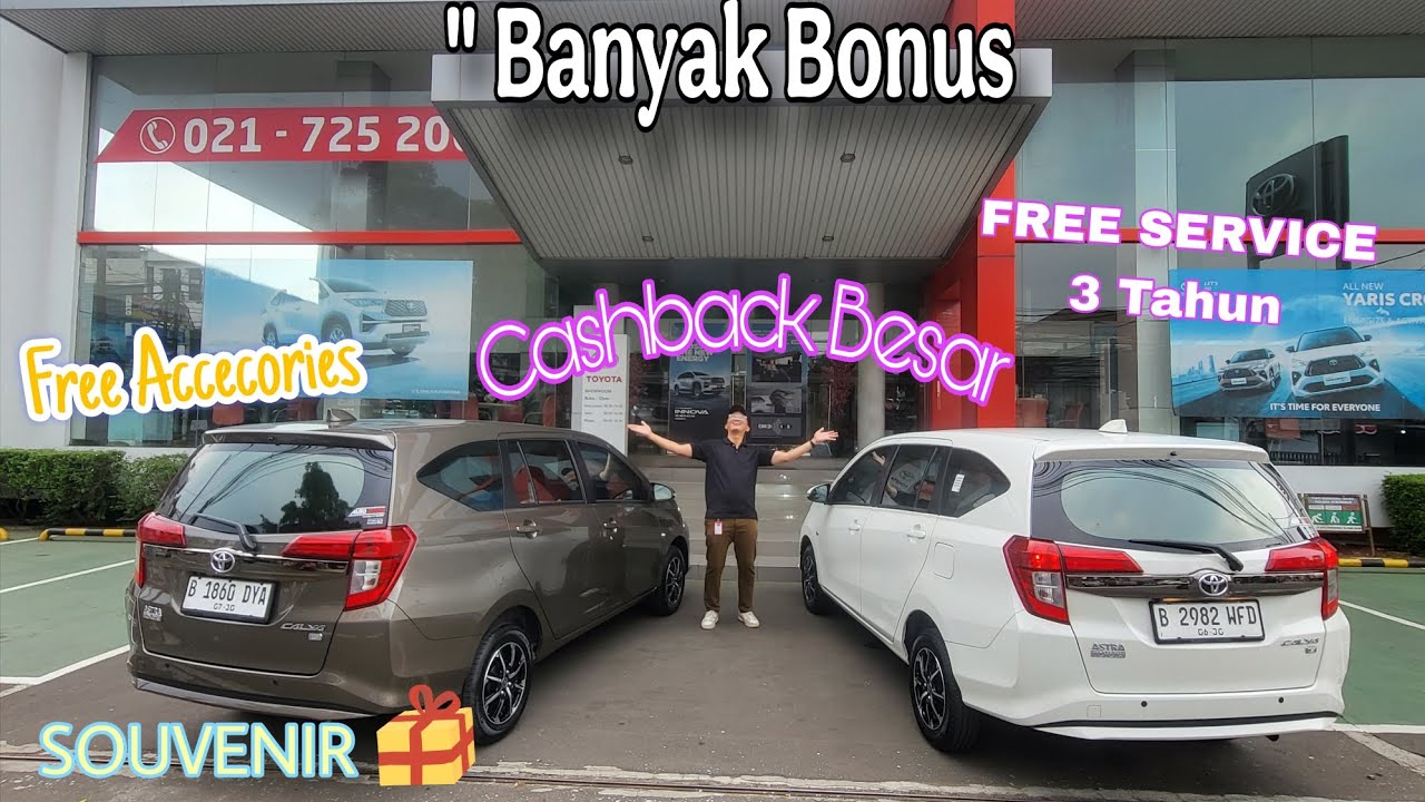 TOYOTA CALYA 2025 Warna Putih & Bronze Coklat Harga Termurah Beli Disini