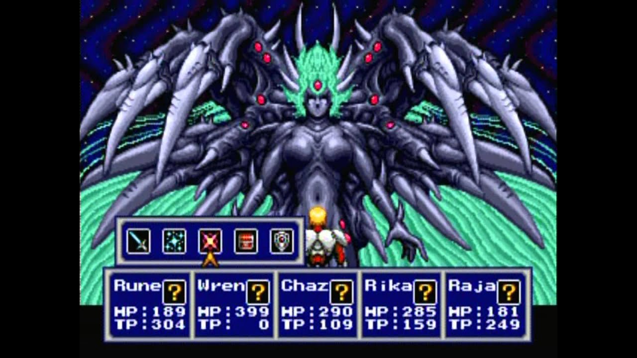 Phantasy Star IV Final Boss Fight and Ending