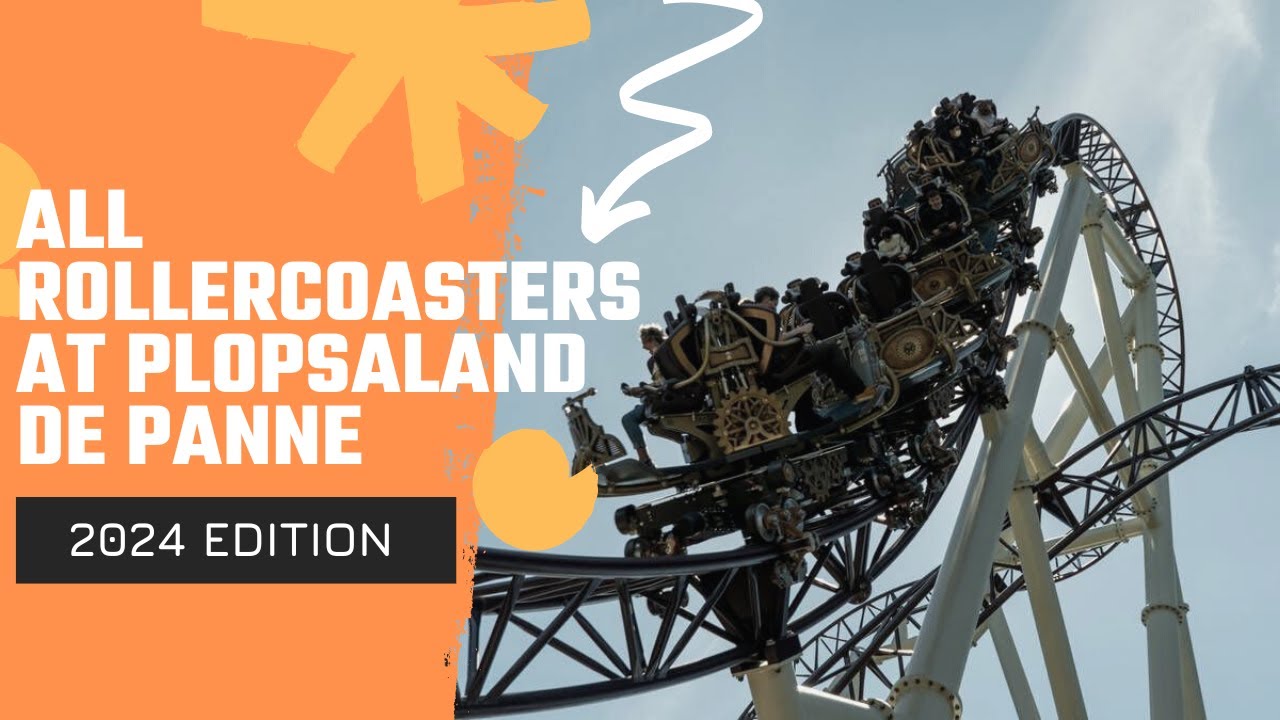 Plopsaland De Pannne ALL Rollercoaster, 2024 edition 🎢 | 60fps 1080HD