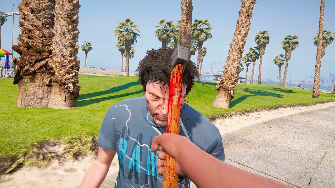 GTA 5 - Melee Weapons vs NPC's Ragdolls Ep.9 | Euphoria Physics Ragdolls